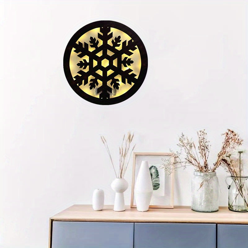 Christmas Halloween Scene Decoration Lights Mother Baby Clock