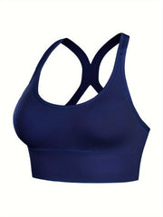 2pcs Wireless Sports Bras Comfy & Breathable Push Up Shockproof Bra