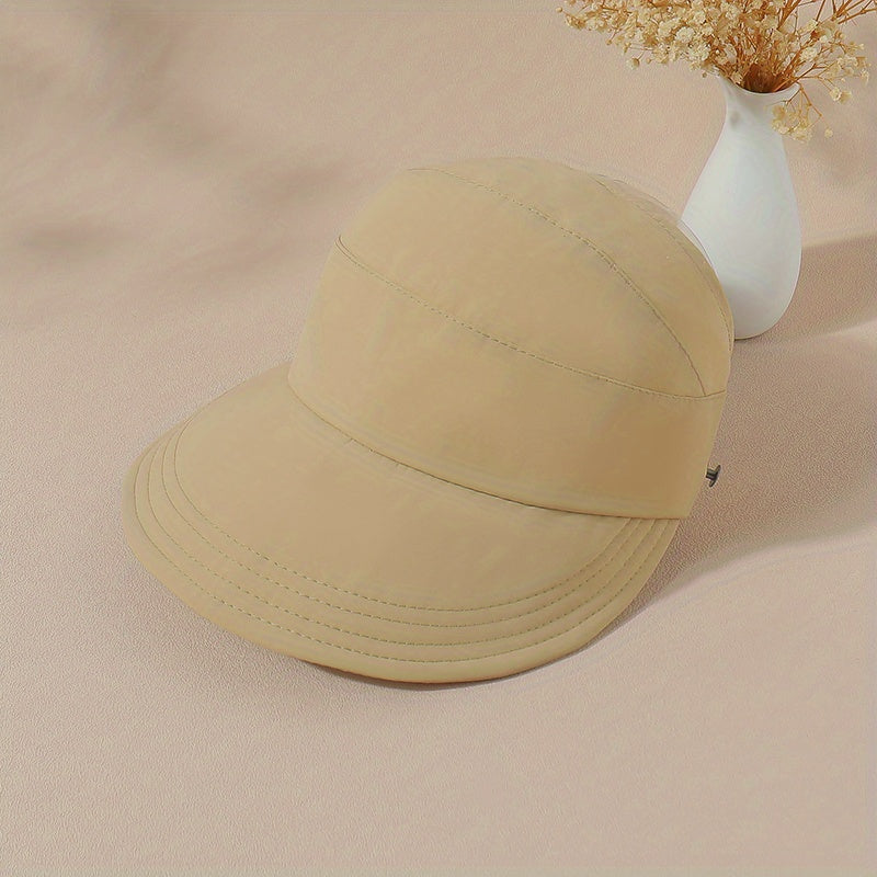 Ponytail Quick Dry Visor Hat Solid Sun Lightweight Baseball Cap