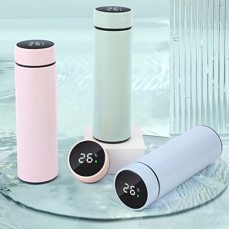 Insulated Water Bottle With Temperature Display 500ml