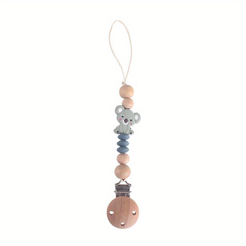 Bear Silicone Pacifier Clip | Safe Anti Chain Nipple Holder