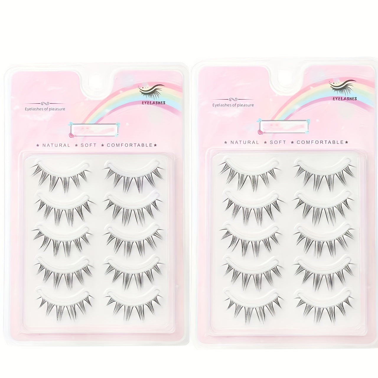 Anime Cosplay False Eyelashes 3D Wispy Japanese Style Manga Lashes