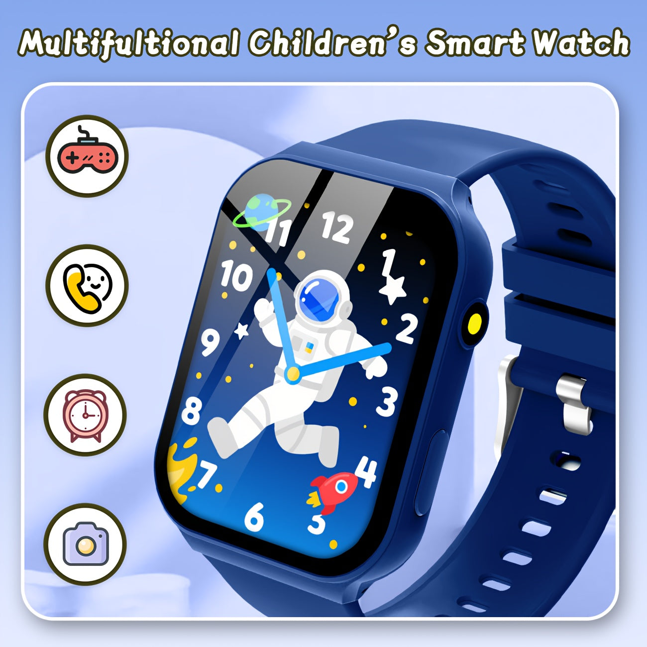 Kids' Smart Watch Educational Game Music Camera Video LED Flashlight