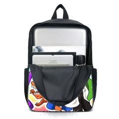 16in RAINBOW Backpack School Bags Boys Girls 3D Print Primary Backpack