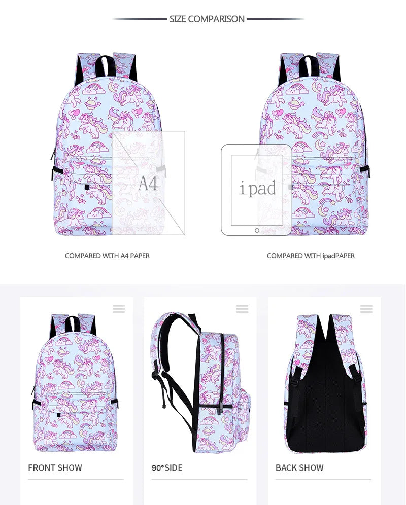 17in FNF School Bag Teen Knapsack Daypack Travel Laptop Bags
