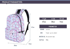 17in FNF School Bag Teen Knapsack Daypack Travel Laptop Bags