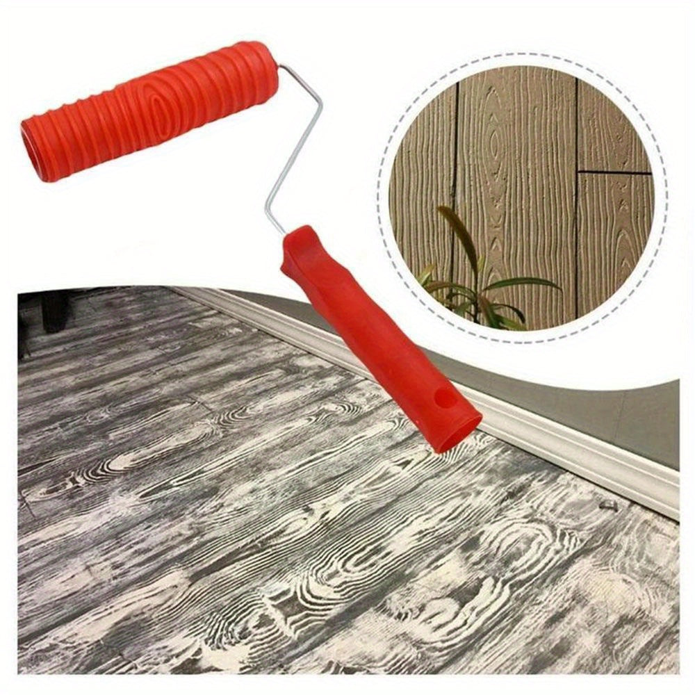 Rubber Wood Grain Pattern Paint Roller DIY Paint Texture Pigment