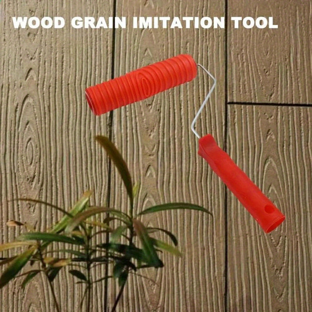 Rubber Wood Grain Pattern Paint Roller DIY Paint Texture Pigment