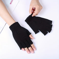 Half Finger Knitted Cycling Gloves for Winter