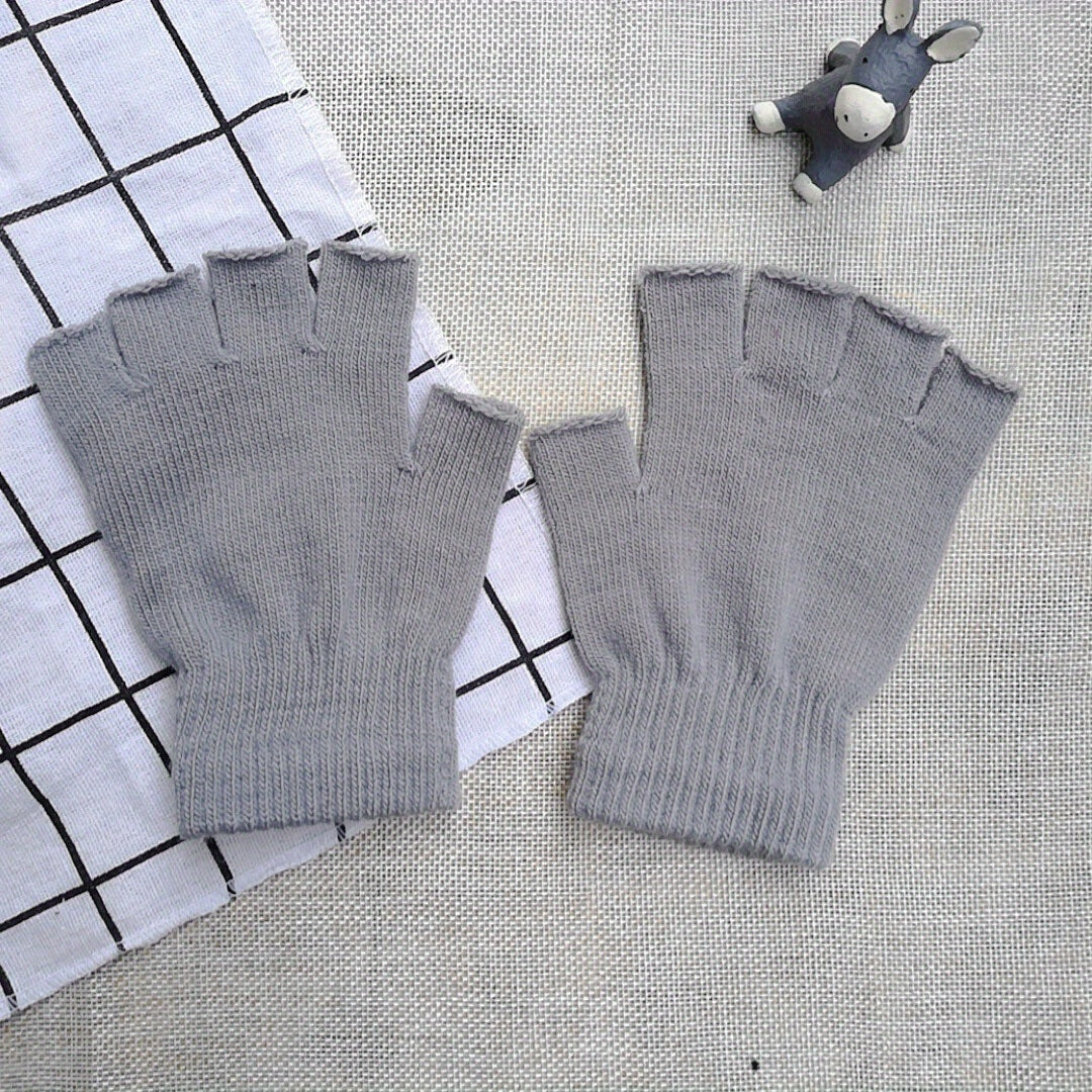 Half Finger Knitted Cycling Gloves for Winter