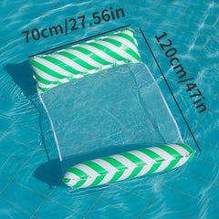 Square Pool Float Lounger Inflatable with Headrest