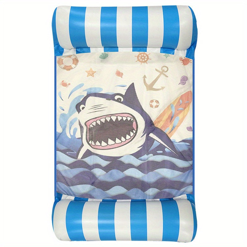 Square Pool Float Lounger Inflatable with Headrest