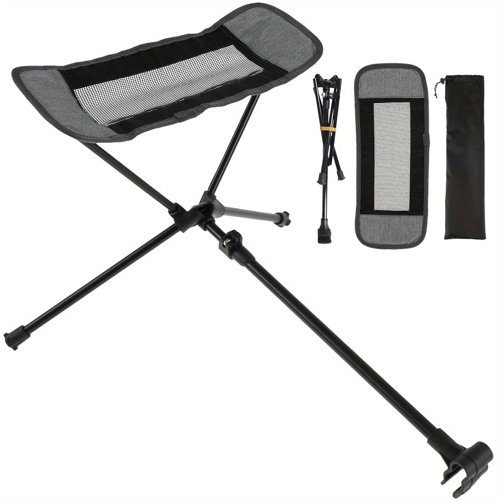 Portable Camping Chair with Detachable Foot Rest