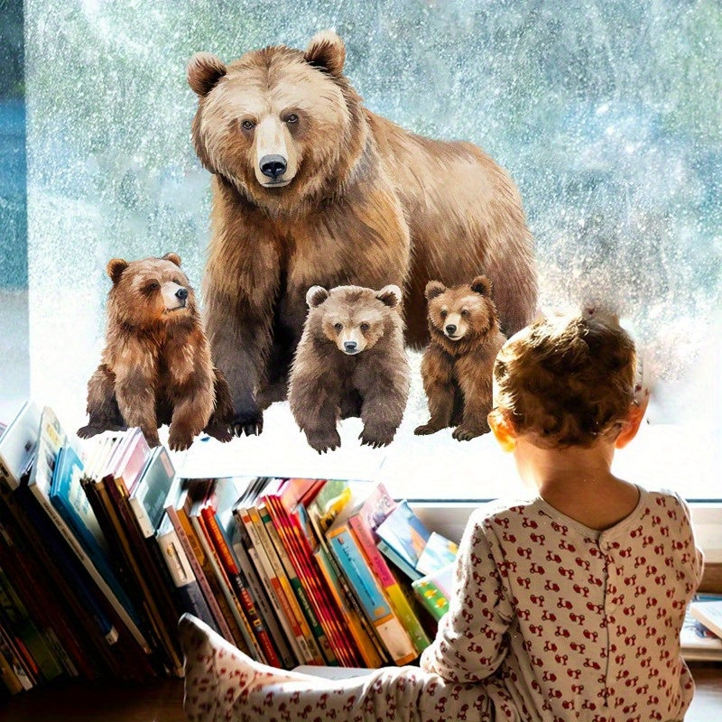 Animal Bear Window Decoration Decals