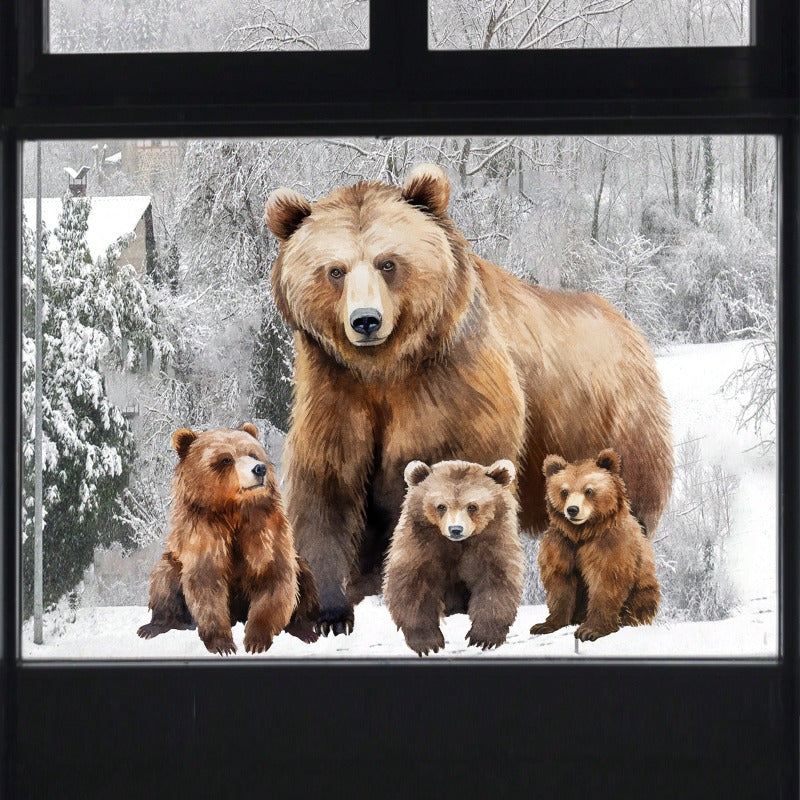 Animal Bear Window Decoration Decals