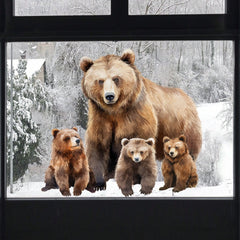 Animal Bear Window Decoration Decals