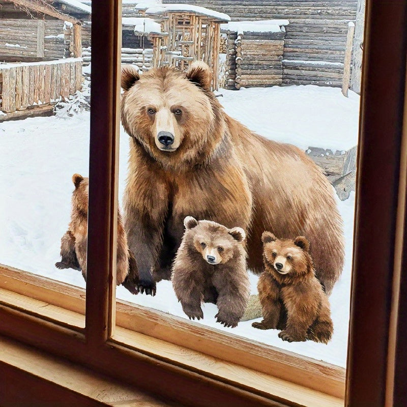 Animal Bear Window Decoration Decals