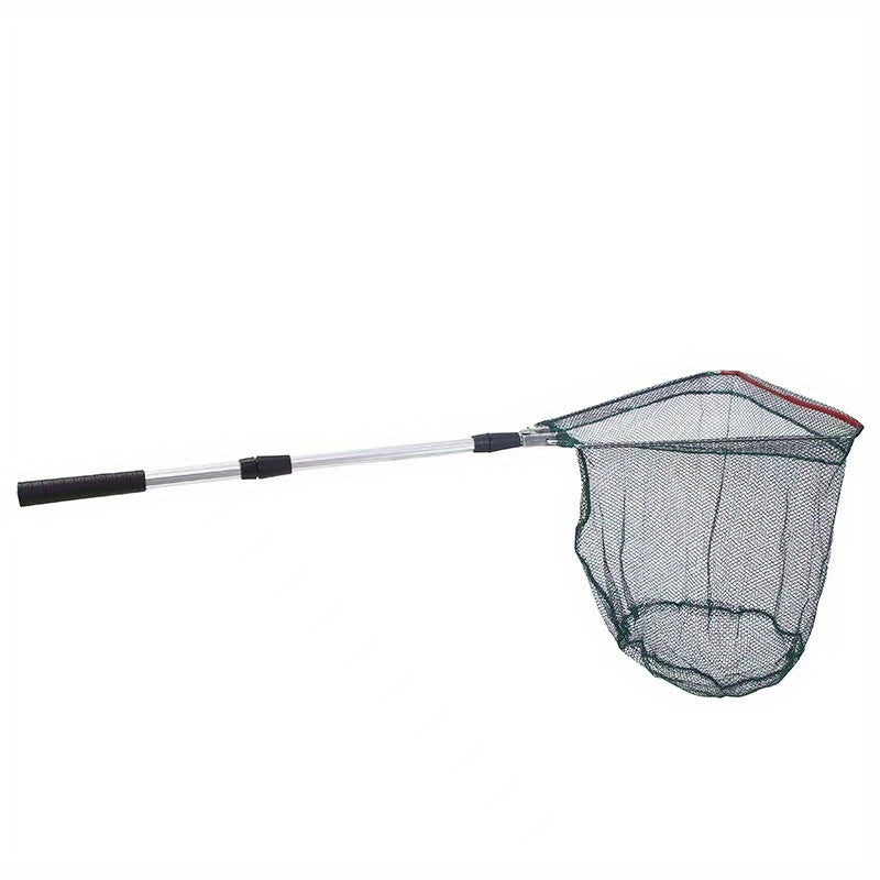 Portable Foldable Fishing Net with Telescopic Pole Handle