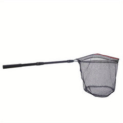Portable Foldable Fishing Net with Telescopic Pole Handle