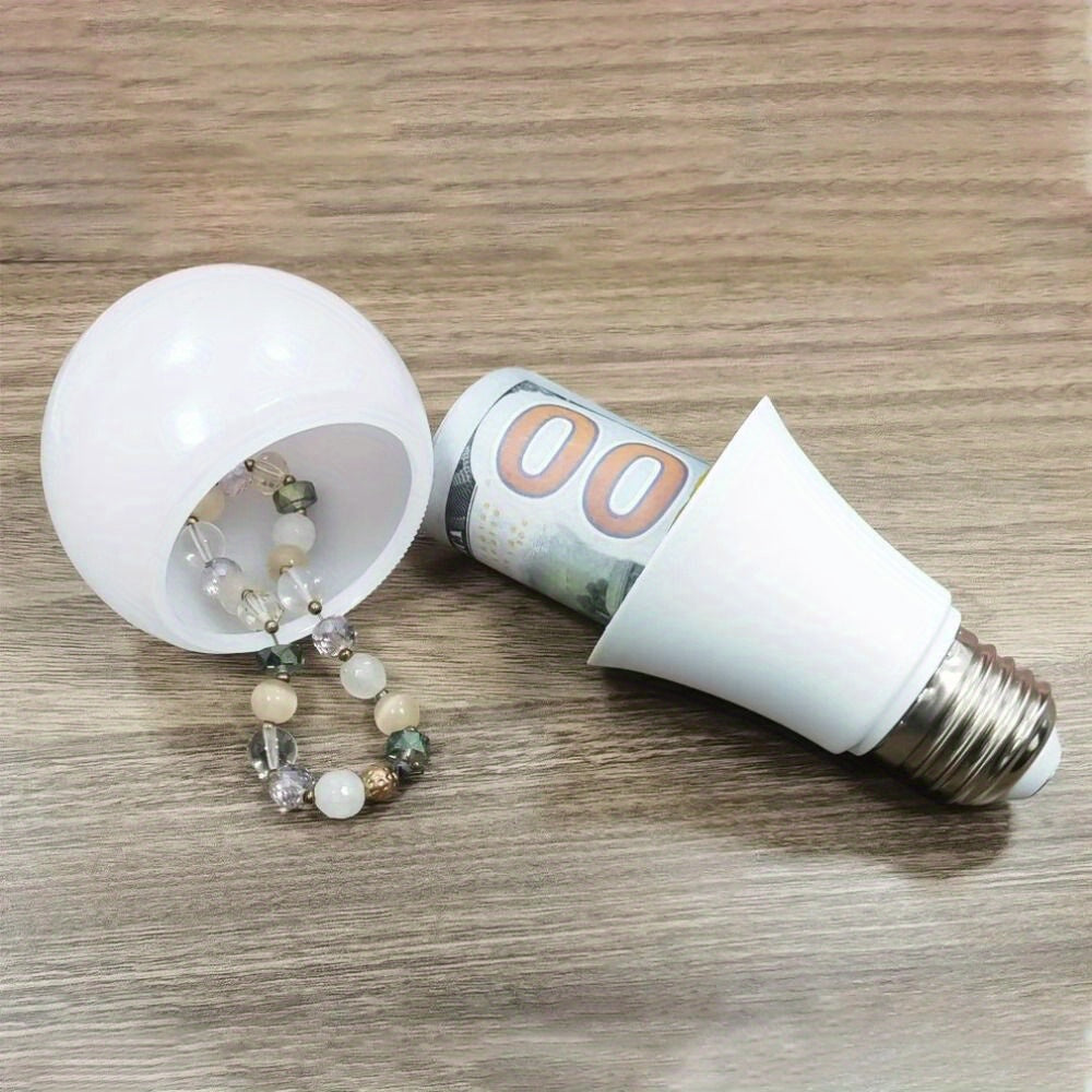 Light Bulb Storage Jar Plastic Money Storage Tanks Secret Compartment