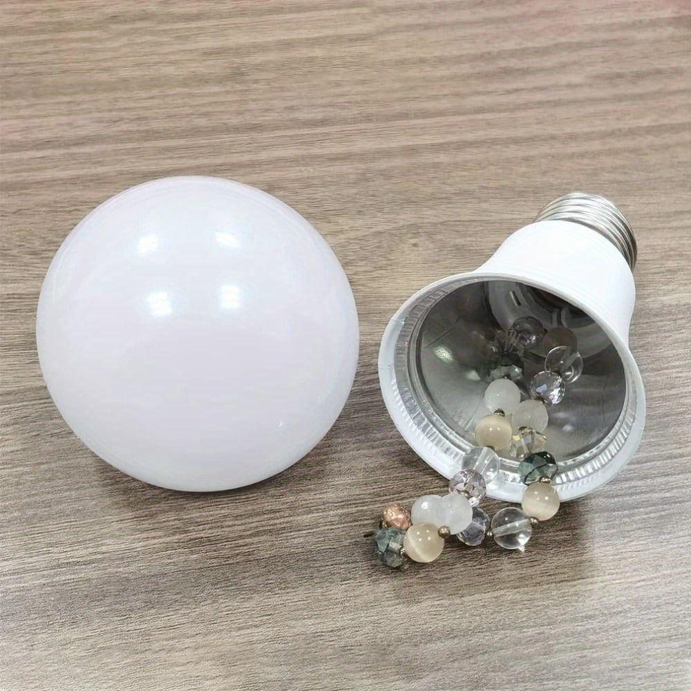 Light Bulb Storage Jar Plastic Money Storage Tanks Secret Compartment