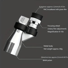 Mini Pocket Zoom Monocular HD Telescope For Camping Hiking Bird Watching