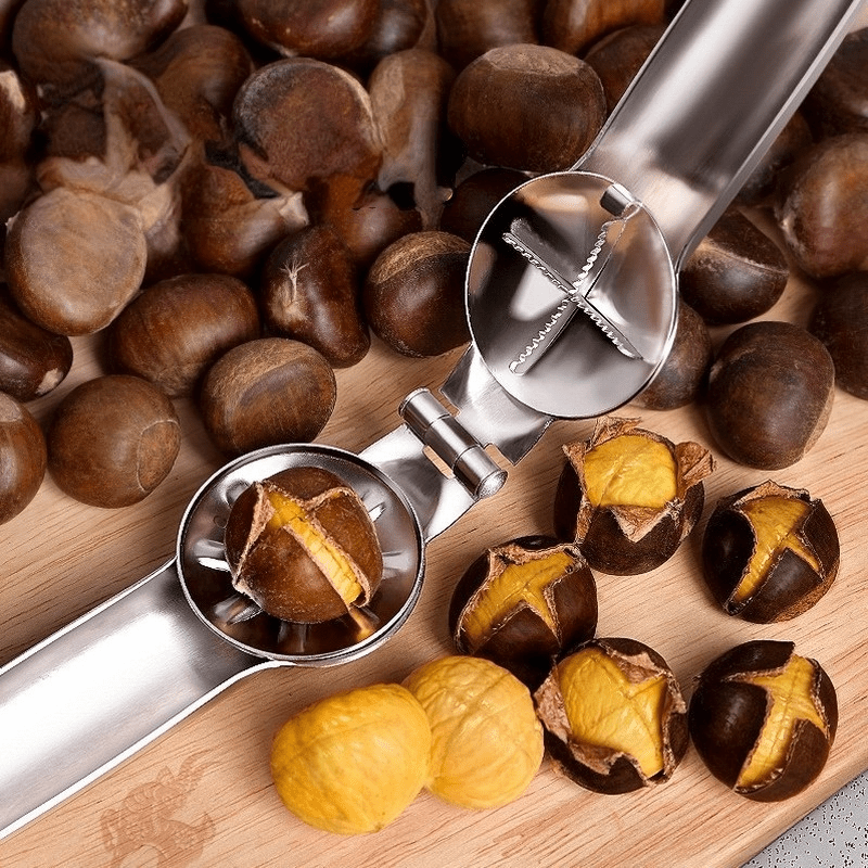 Stainless Steel Walnut Clip for Home and Outdoor Use