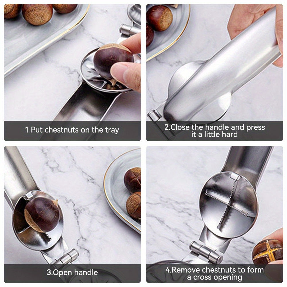 Stainless Steel Walnut Clip for Home and Outdoor Use
