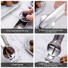 Stainless Steel Walnut Clip for Home and Outdoor Use