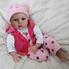 22 Inch Lifelike Reborn Doll Soft Cloth Body Collectible Art Doll