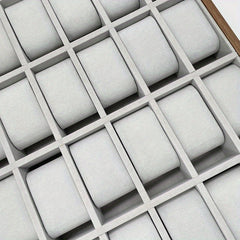 24 Slot Watch Storage Box Wooden Display Organizer Gift Case