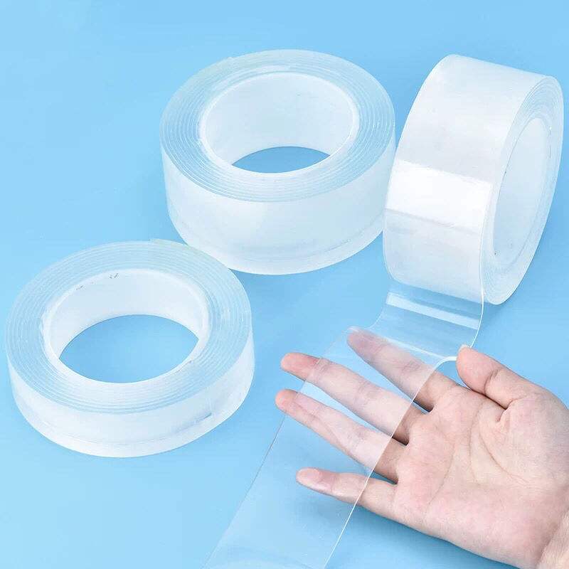 Transparent Nano Tape Washable Reusable Double Sided Adhesive Tape