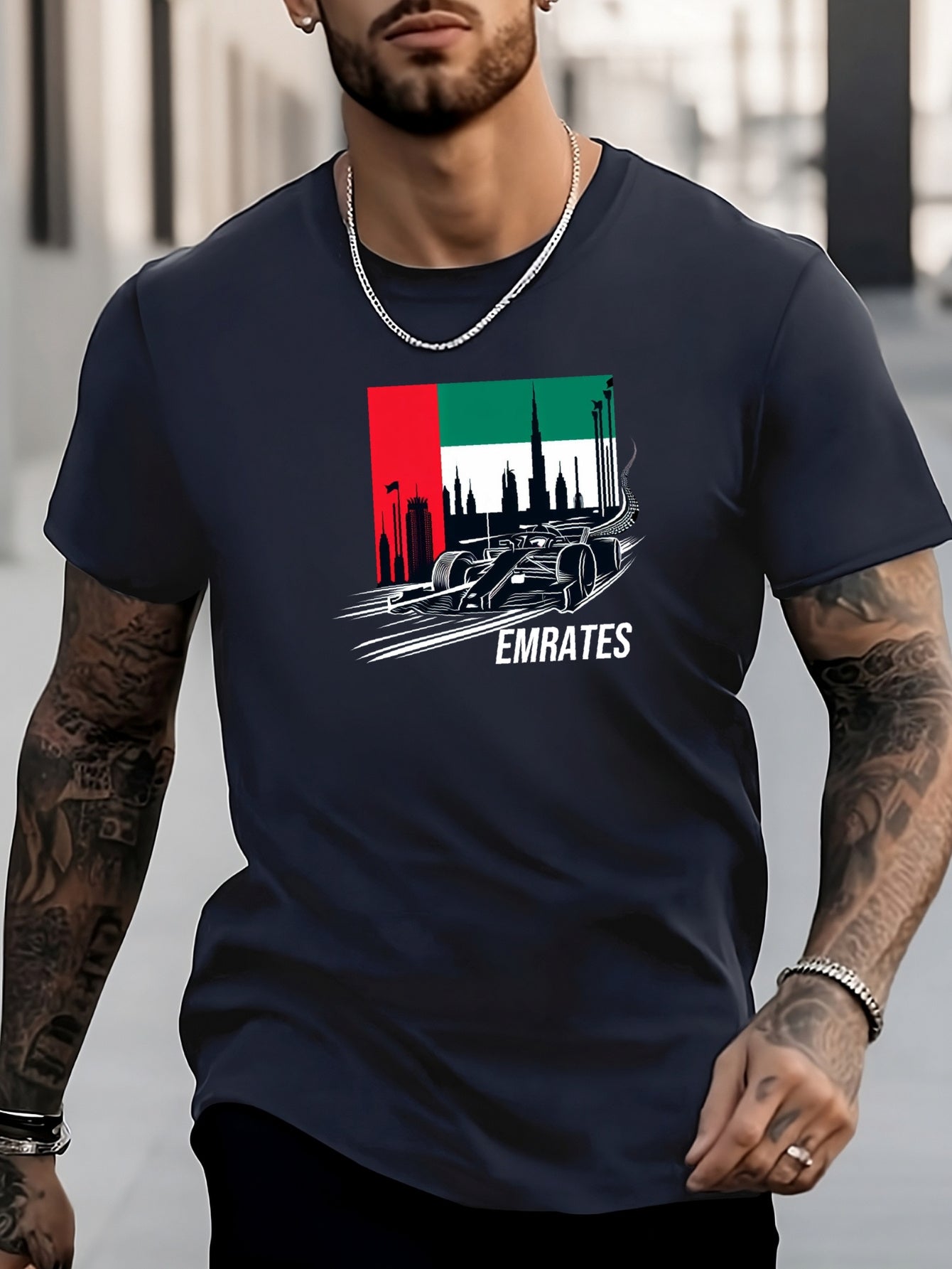 Colorful Pattern Print Men's Graphic Active T shirt