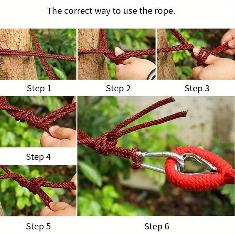 Thick Canvas Hammock Outdoor Camping Swing Double Hammock