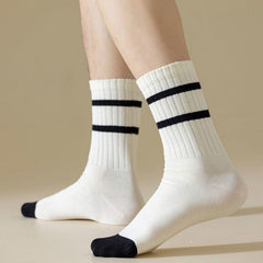 5 Pairs Cotton Deodorant Sweat Wicking Sport Socks for Men