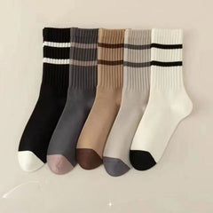 5 Pairs Cotton Deodorant Sweat Wicking Sport Socks for Men