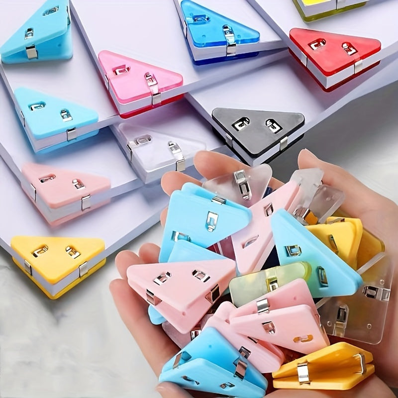 4pcs Transparent Non-slip Dovetail Clip Document Book Clip