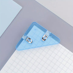 4pcs Transparent Non-slip Dovetail Clip Document Book Clip