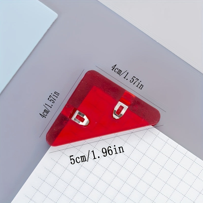 4pcs Transparent Non-slip Dovetail Clip Document Book Clip