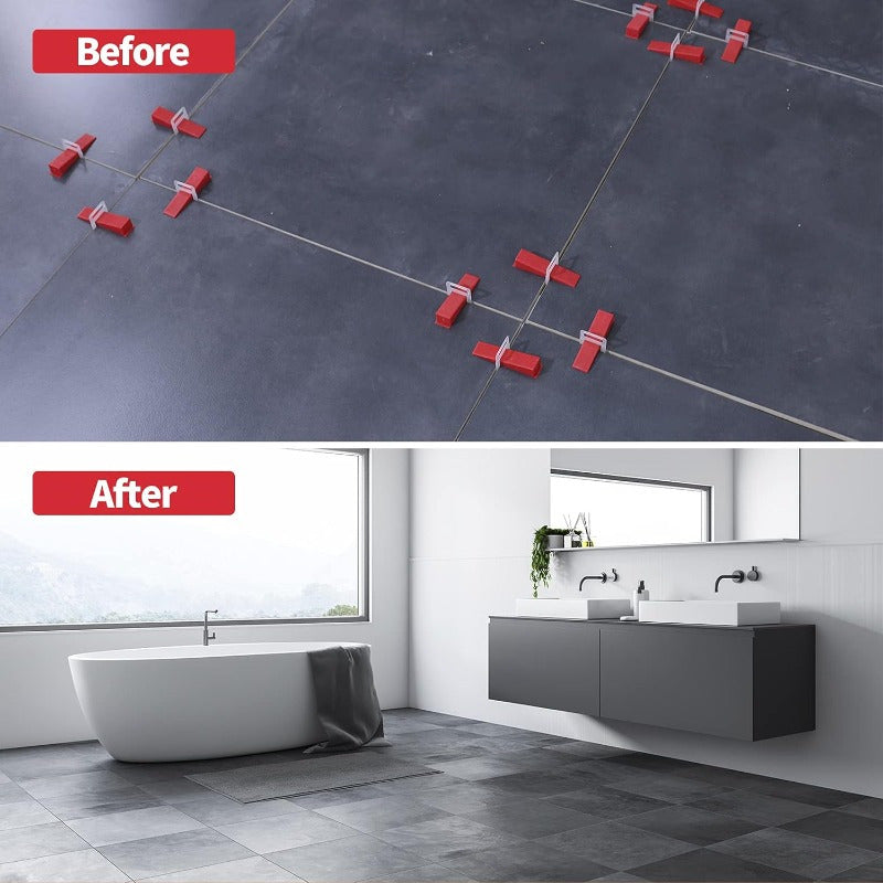 2000pcs Tile Leveling System 1 8 Spacers Tile Leveler Clips