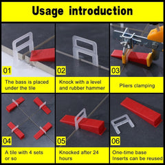 2000pcs Tile Leveling System 1 8 Spacers Tile Leveler Clips
