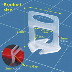 2000pcs Tile Leveling System 1 8 Spacers Tile Leveler Clips