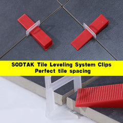 2000pcs Tile Leveling System 1 8 Spacers Tile Leveler Clips