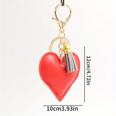 Cartoon Heart Keychain Pendant Bag Ornament for Girlfriend