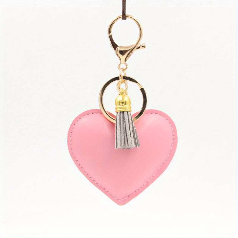 Cartoon Heart Keychain Pendant Bag Ornament for Girlfriend