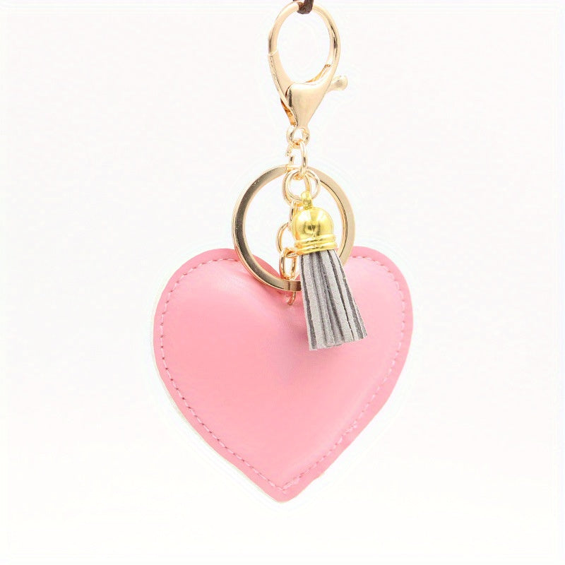Cartoon Heart Keychain Pendant Bag Ornament for Girlfriend