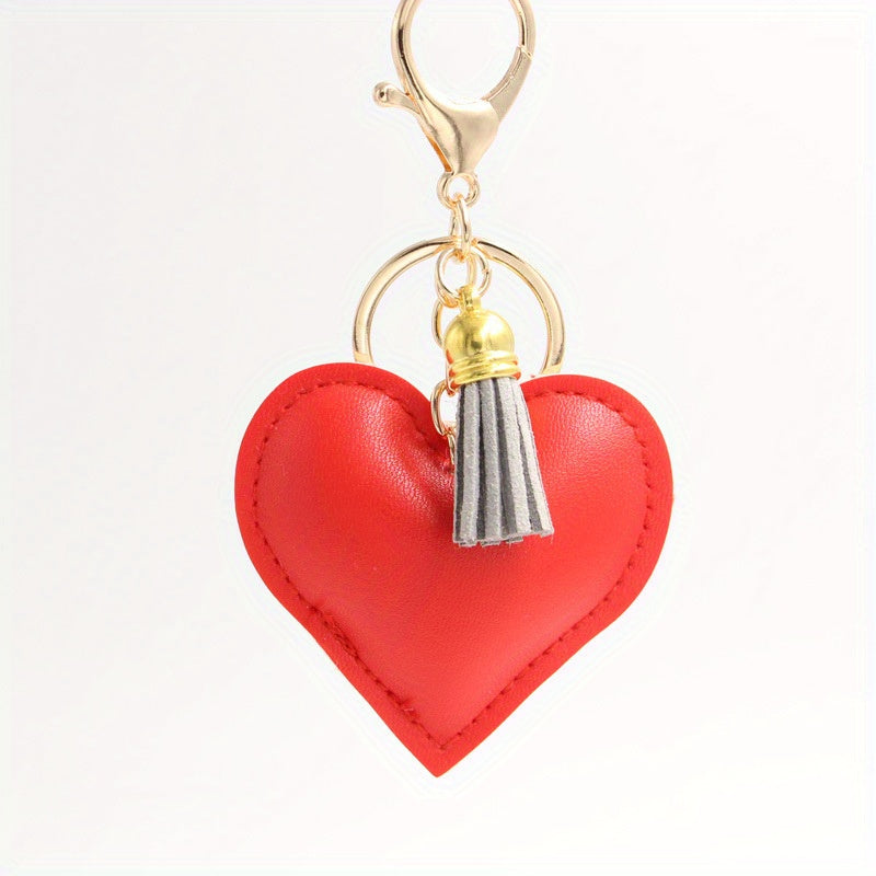 Cartoon Heart Keychain Pendant Bag Ornament for Girlfriend