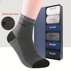 10 Pairs Men's Deodorant Socks Breathable Quarter Socks