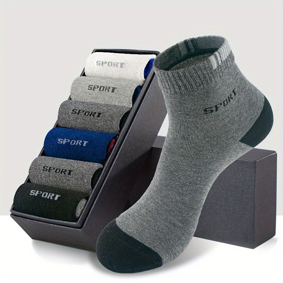 10 Pairs Men's Deodorant Socks Breathable Quarter Socks