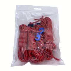 4pcs Reflective Wind Rope with Buckle for Camping